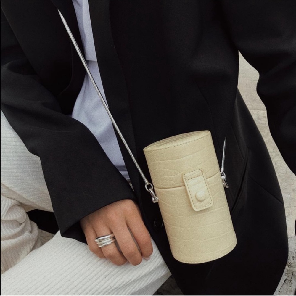 MNG Croc Effect Mini Bag